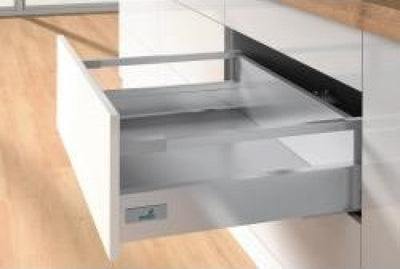 Atira Silver Soft Close Push To Open Drawerbox Pan Drawer