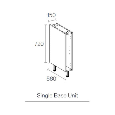 Excel-Cab Base Cabinet 150mm