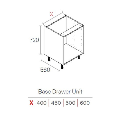 Excel-Cab Single Drawer Base Cabinets