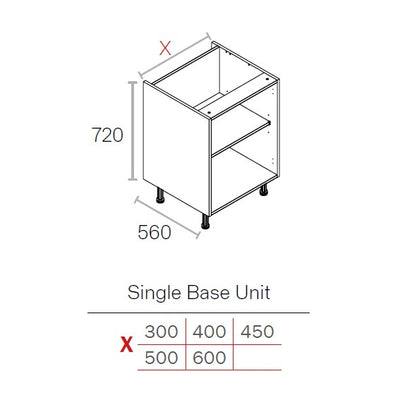 Excel-Cab Single Base Cabinets