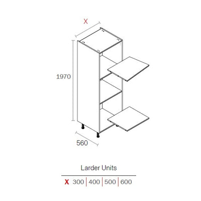 Excel-Cab Larder Cabinets