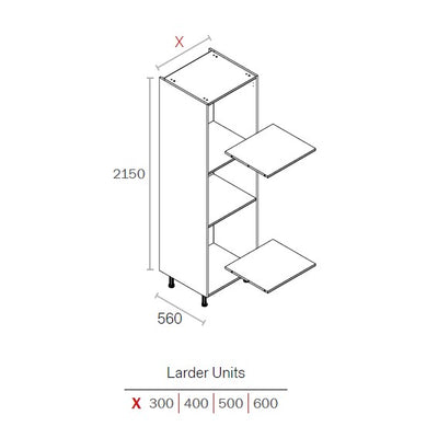 Excel-Cab Larder Cabinets
