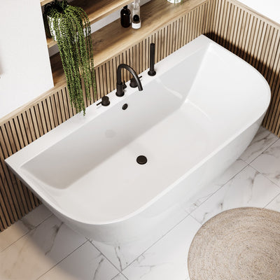 Freestanding Double Ended Back to Wall Bath 1650 x 780mm - Manilla