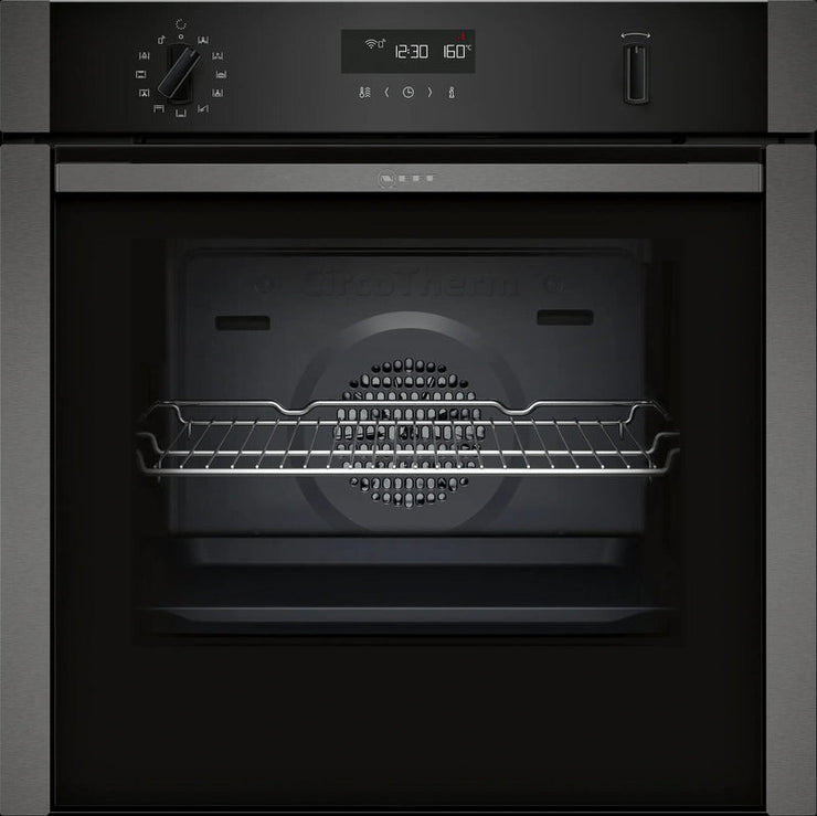NEFF B6ACH7HG0B Built In Single Oven Electric - Black / Graphite