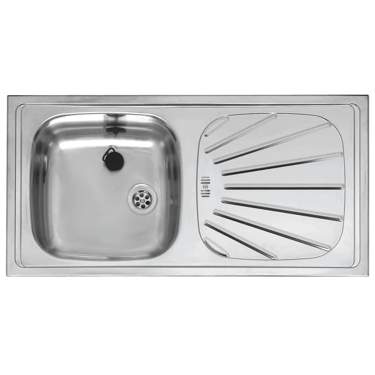 Reginox Alpha10 Inset Stainless Steel Kitchen Sink - Single Bowl with Waste Included