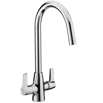 Bristan Inox Kitchen Sink 1 Bowl & Echo Easyfit Kitchen Mixer Tap Chrome