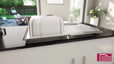 Reginox Comfort Integrated Stainless Steel Kitchen Sink - 0.5 Bowl With Waste