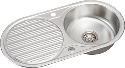 Sauber Round Inset Stainless Steel Kitchen Sink - Single Bowl