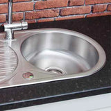 Sauber Round Inset Stainless Steel Kitchen Sink - Single Bowl