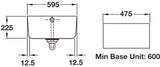 Sink, Single Bowl, Leisure Belfast CBL595WH